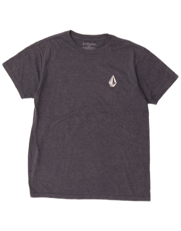 Volcom Mens Graphic T-Shirt Top Medium Navy Blue Cotton