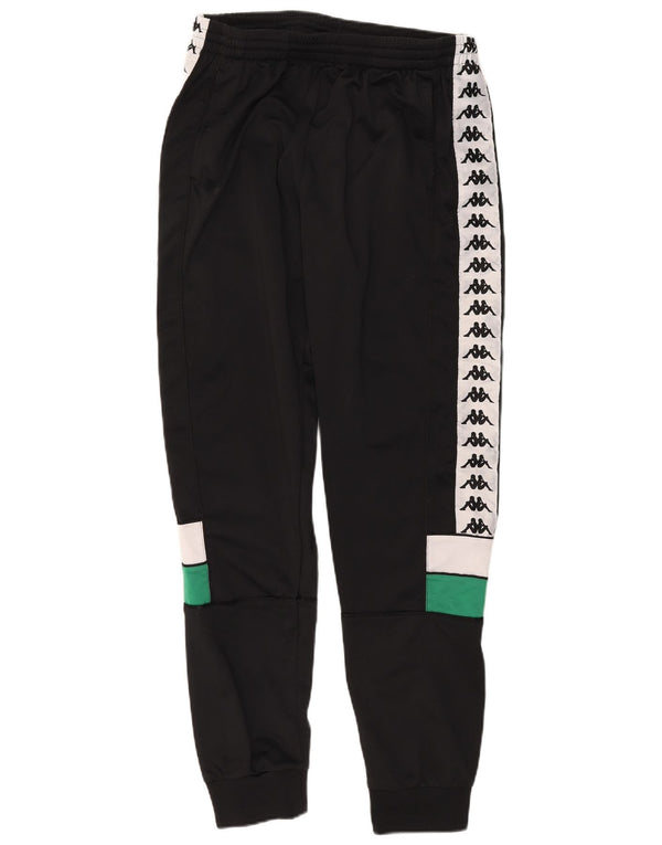 Kappa Mens Graphic Tracksuit Trousers Joggers XL Black Colourblock