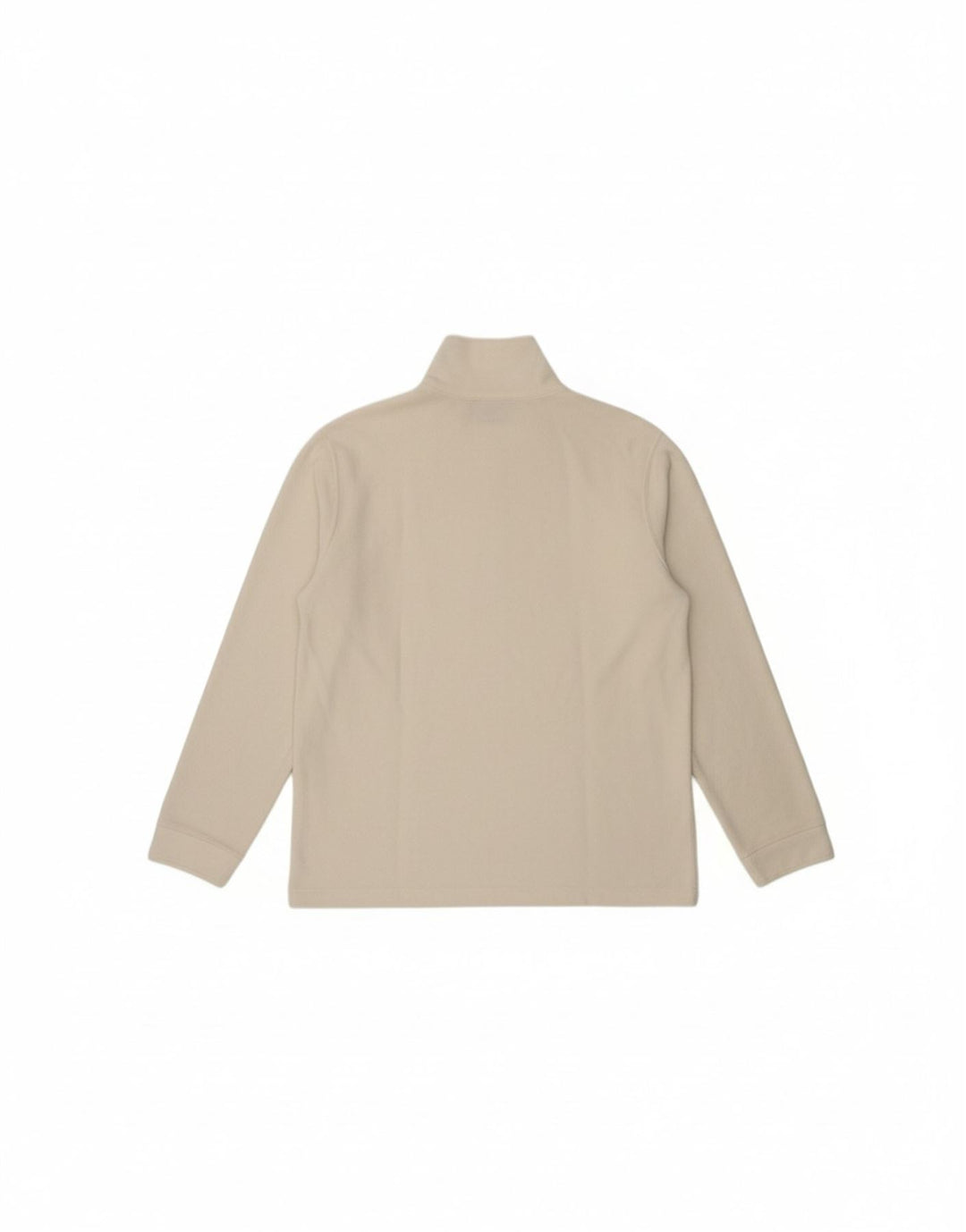 CHAMPION Mens Zip Neck Fleece Jumper Large White Polyester Vintage Champion and Second-Hand Champion from Messina Hembry 