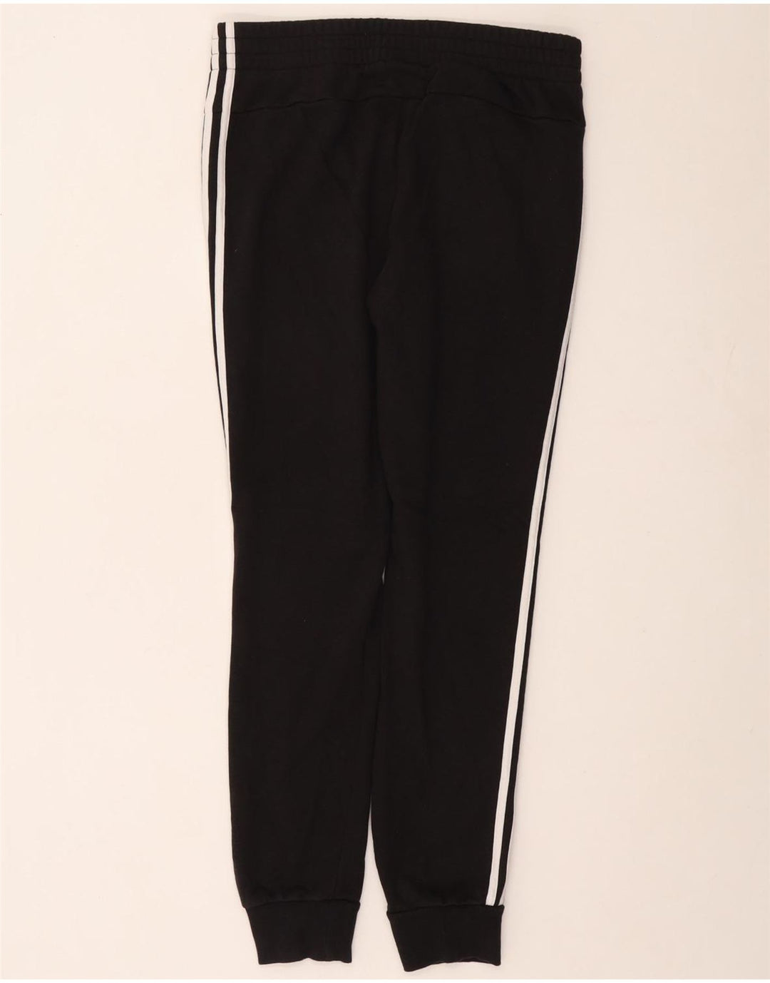 ADIDAS Womens Tracksuit Trousers Joggers UK 12/14 Medium  Black Cotton