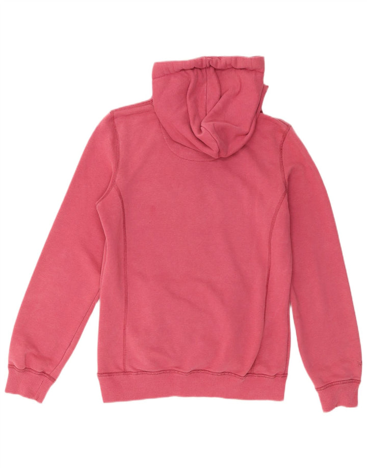 Fat Face Womens Graphic Hoodie Jumper UK 12 Medium Pink