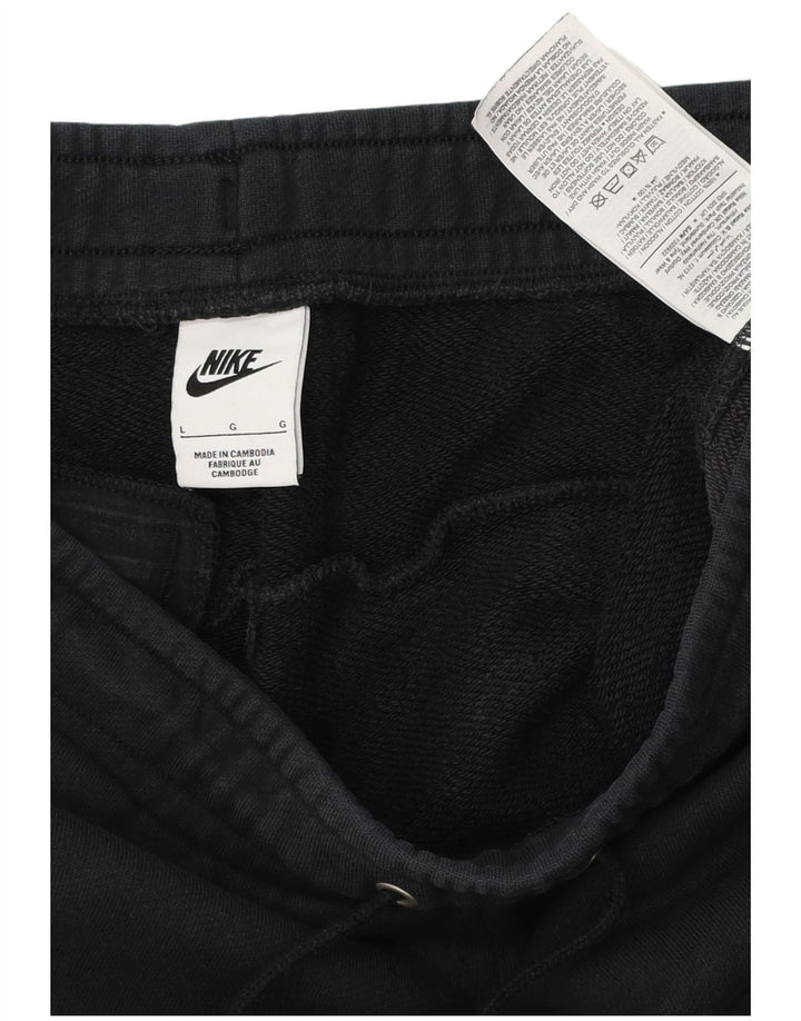 NIKE Mens Sport Shorts Large  Black Colourblock Cotton