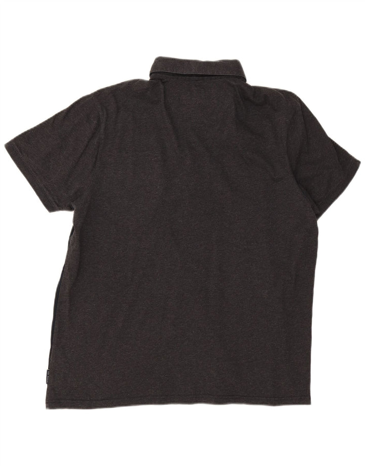 Ted Baker Mens Polo Shirt Size 4 Large Navy Blue Colourblock Cotton