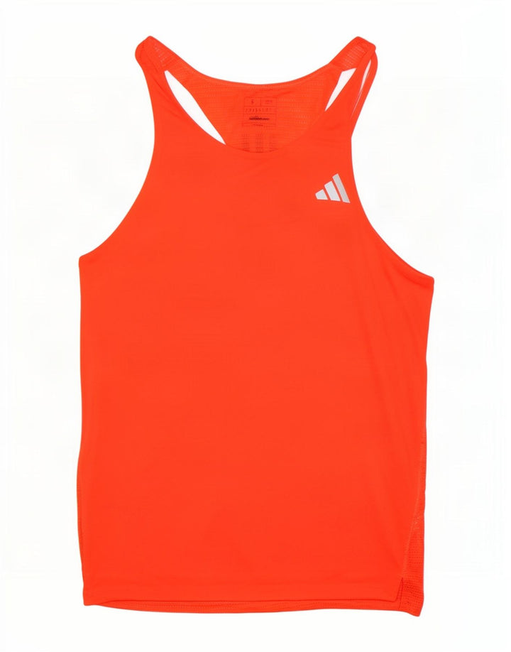 Adidas Mens Aeroready Slim Fit Vest Top Small Red