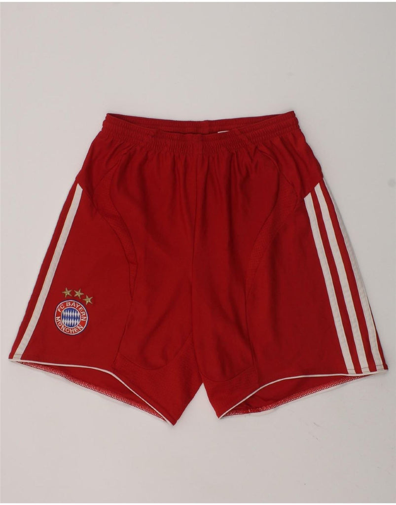 ADIDAS Boys FC Bayern Munchen Graphic Sport Shorts 11-12 Years Large Red | Vintage Adidas | Thrift | Second-Hand Adidas | Used Clothing | Messina Hembry 