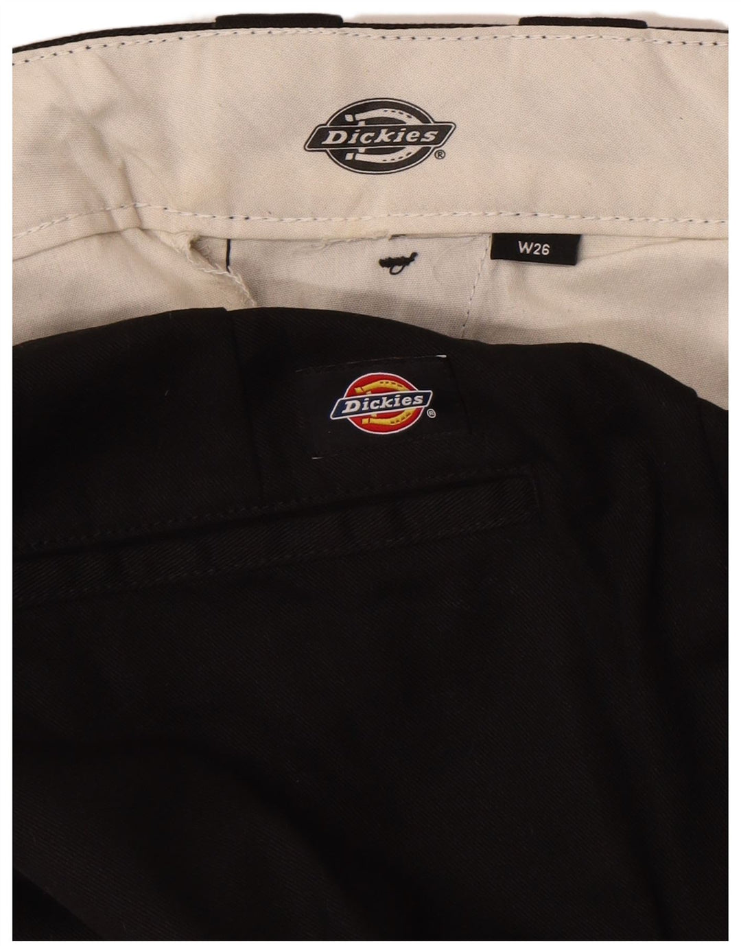 Dickies Womens Straight Chino Trousers W26 L29 Black