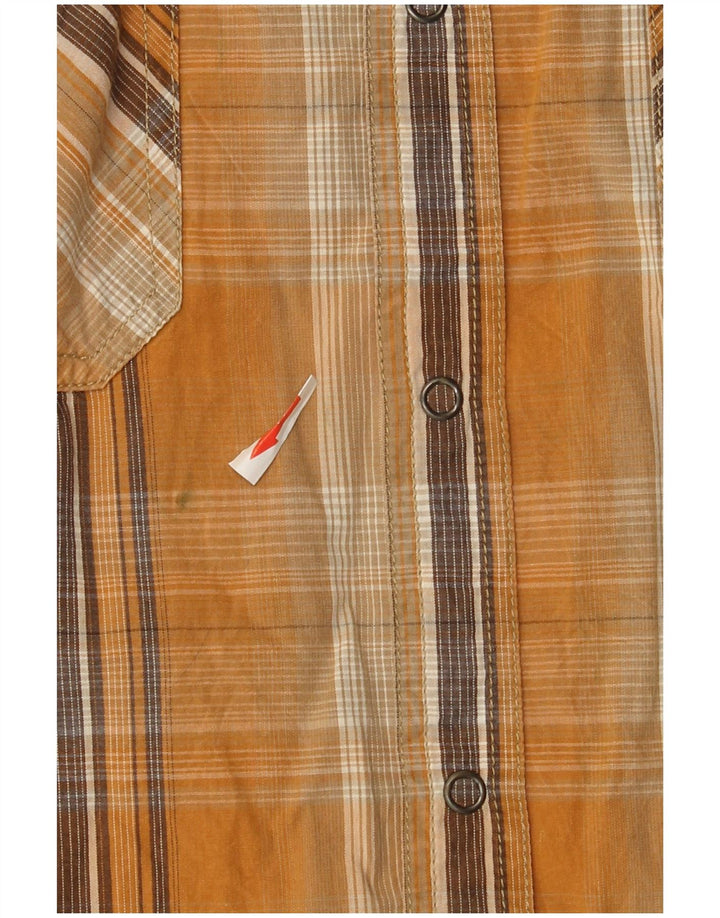 Prana Mens Shirt XL Yellow Check Cotton