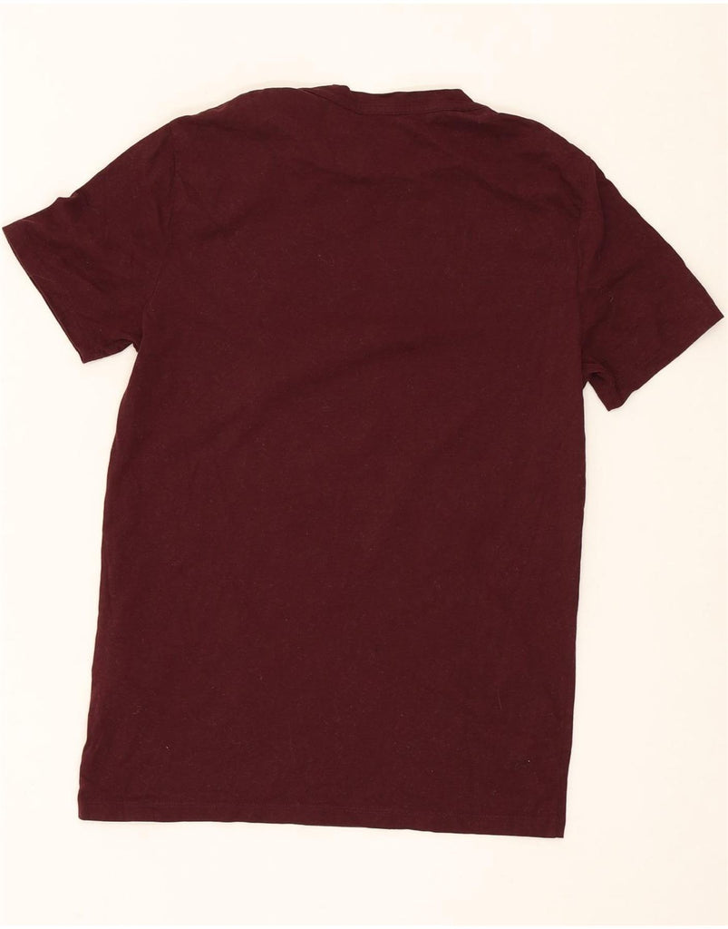 ALL SAINTS Mens T-Shirt Top Small Burgundy Cotton Vintage All Saints and Second-Hand All Saints from Messina Hembry 