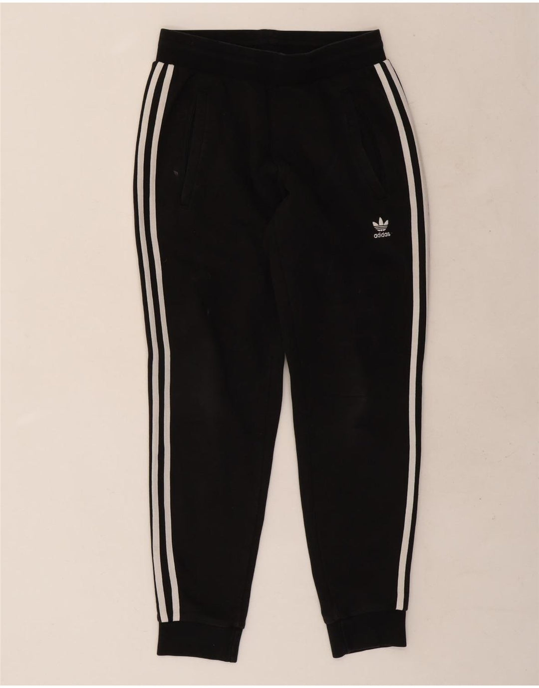 Adidas Mens Tracksuit Trousers Joggers Small Black Cotton