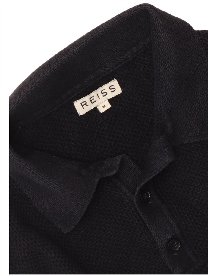 Reiss Mens Polo Shirt Medium Navy Blue