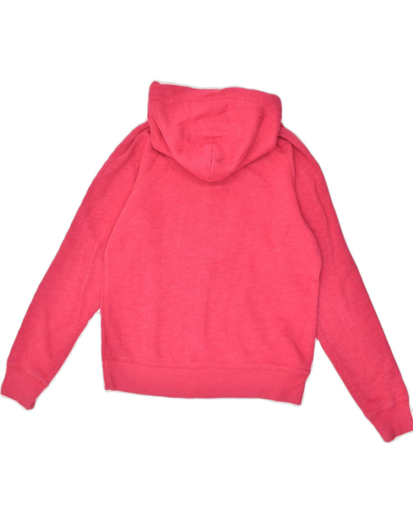 JACK WILLS Womens Zip Hoodie Sweater UK 14 Large Pink Cotton | Vintage Jack Wills | Thrift | Second-Hand Jack Wills | Used Clothing | Messina Hembry 