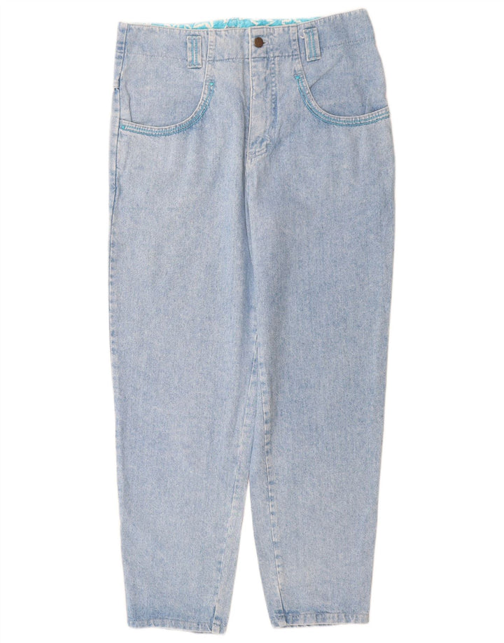 Mash Womens Tapered Jeans IT 46 Large W30 L30 Blue Cotton