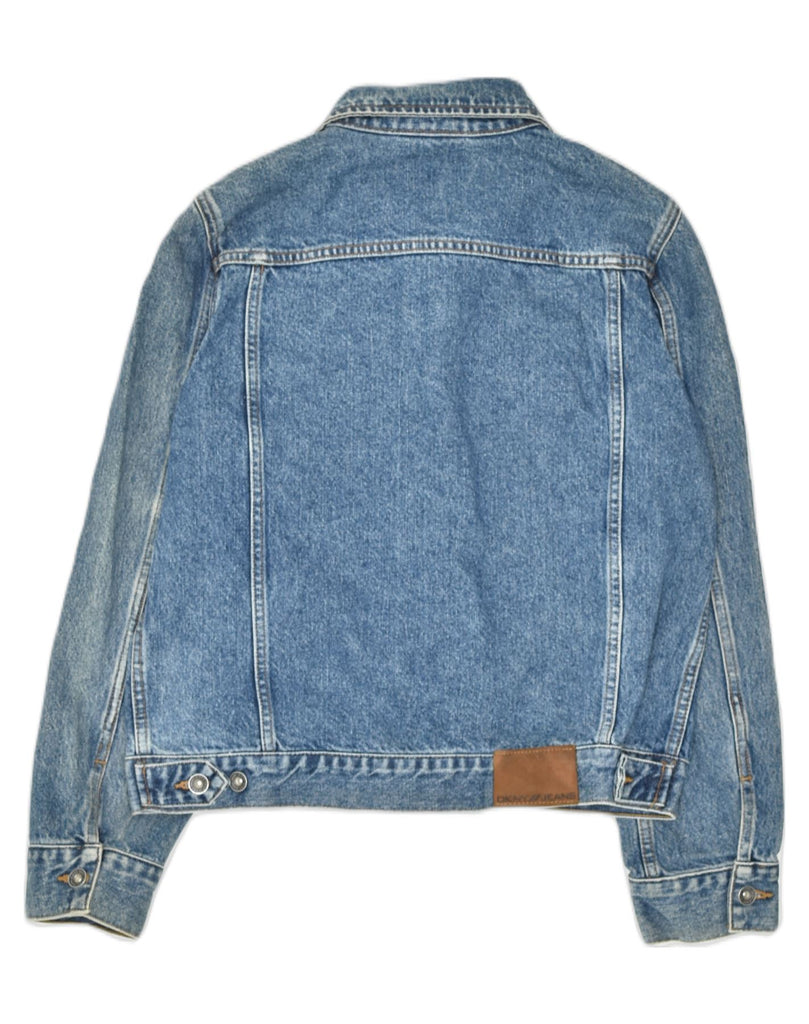 DKNY Womens Denim Jacket UK 12 Medium Blue Cotton | Vintage Dkny | Thrift | Second-Hand Dkny | Used Clothing | Messina Hembry 