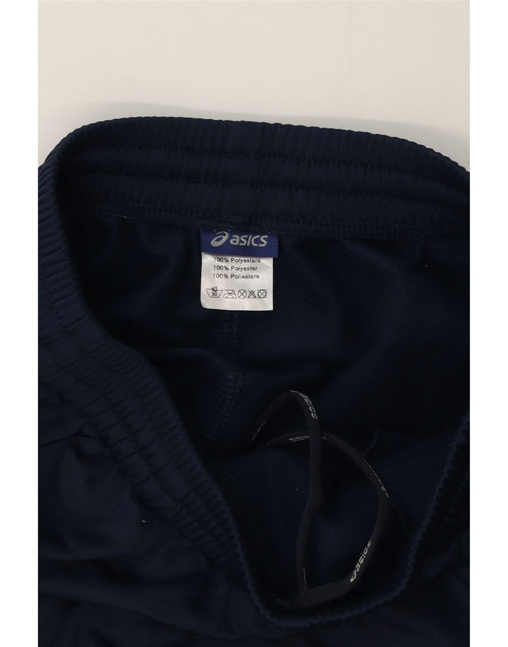 Asics Mens Tracksuit Trousers Medium  Navy Blue Polyester