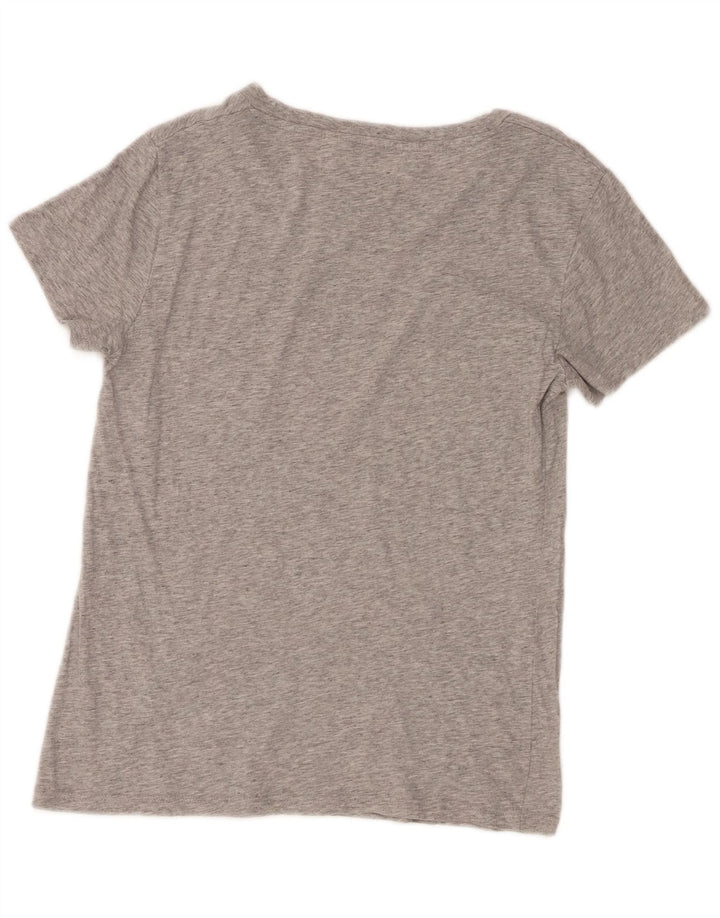Levi's Womens Graphic T-Shirt Top UK 10 Small Grey Flecked