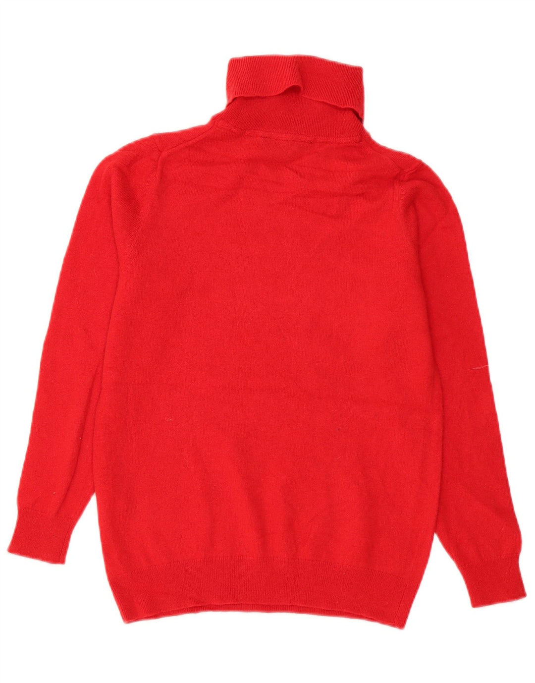 Crew Clothing Womens Roll Neck Jumper Sweater UK 12 Medium Red Merino Wool