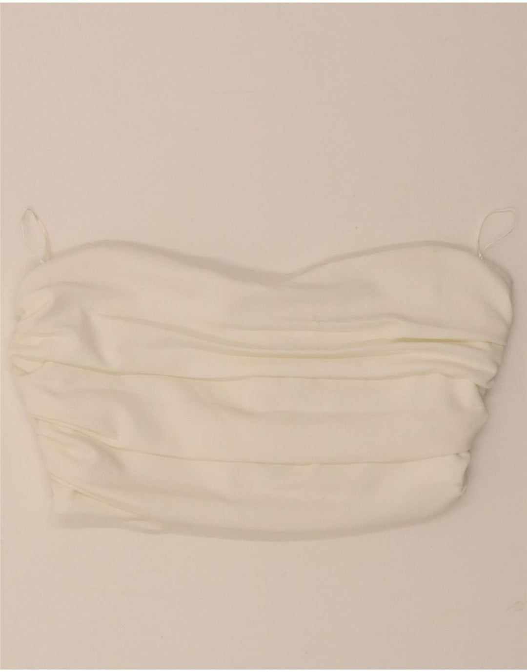 ZARA Womens Corset Top UK 14 Large White Polyester Vintage Zara and Second-Hand Zara from Messina Hembry 