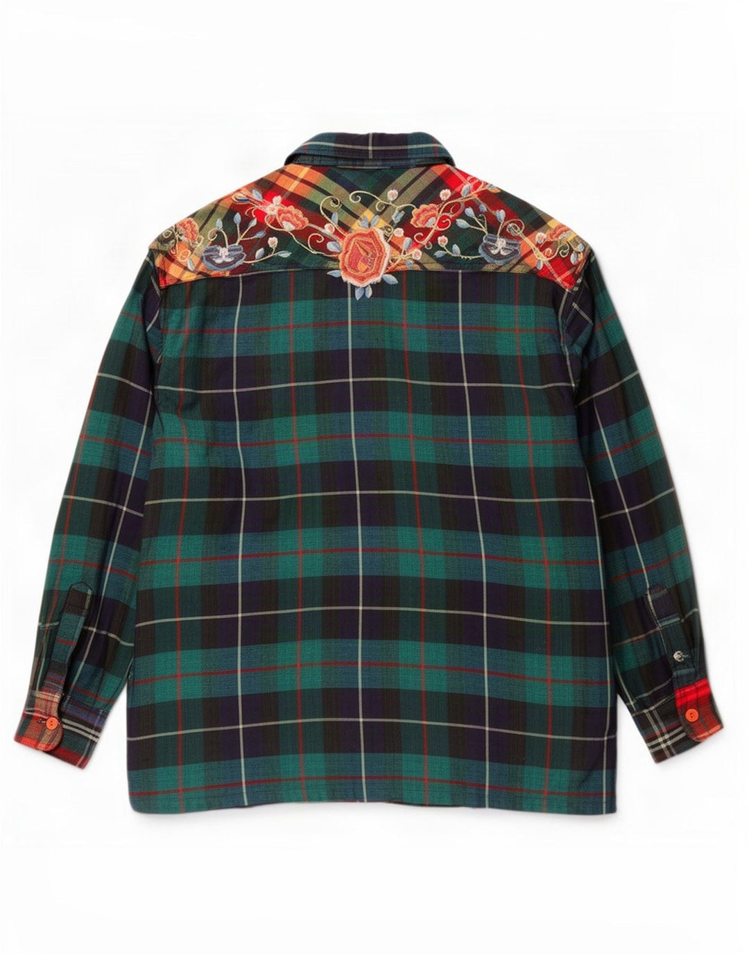 Giorgio Kauten Womens Shirt UK 14 Medium Green Check Viscose