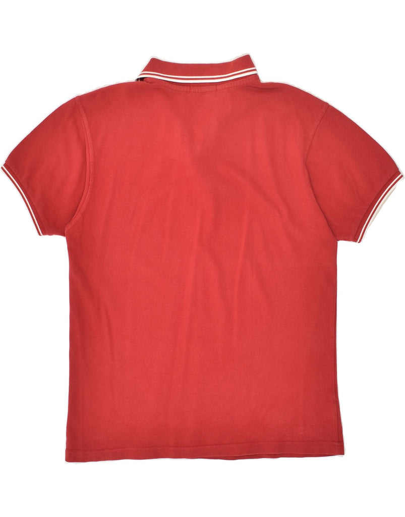 FRED PERRY Mens Polo Shirt Medium Red Cotton | Vintage Fred Perry | Thrift | Second-Hand Fred Perry | Used Clothing | Messina Hembry 