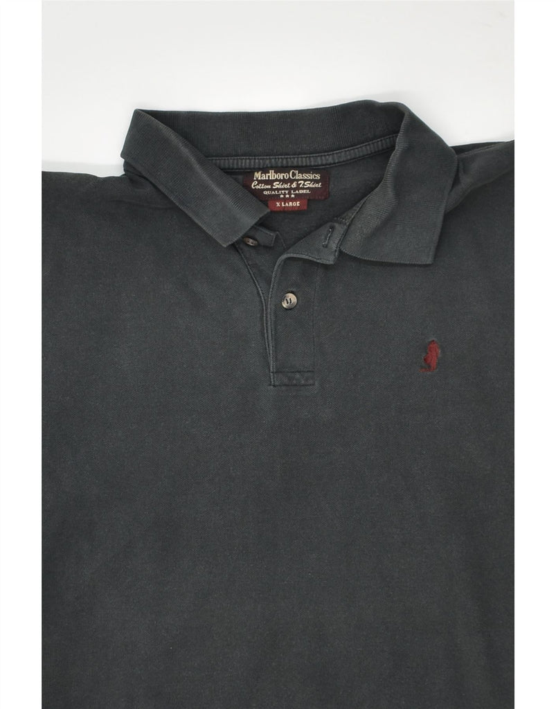 MARLBORO CLASSICS Mens Polo Shirt XL Grey Cotton | Vintage Marlboro Classics | Thrift | Second-Hand Marlboro Classics | Used Clothing | Messina Hembry 