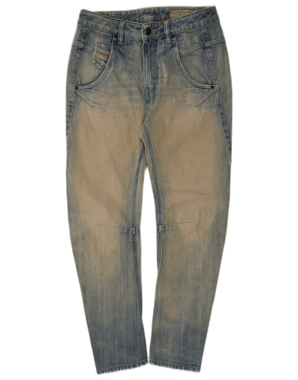 Diesel Womens Fayza Relaxed Fit Slim Jeans W25 L26 Blue Cotton