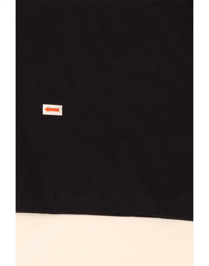 Champion Mens Graphic T-Shirt Top XL Black Cotton