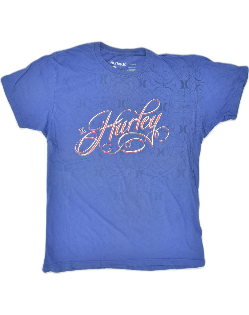 HURLEY Mens Graphic T-Shirt Top XL Blue Cotton | Vintage Hurley | Thrift | Second-Hand Hurley | Used Clothing | Messina Hembry 