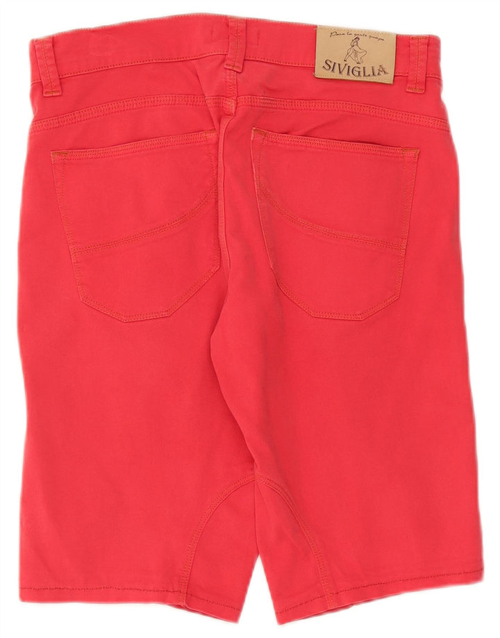 SIVIGLIA Mens Casual Shorts W31 Medium Red Cotton