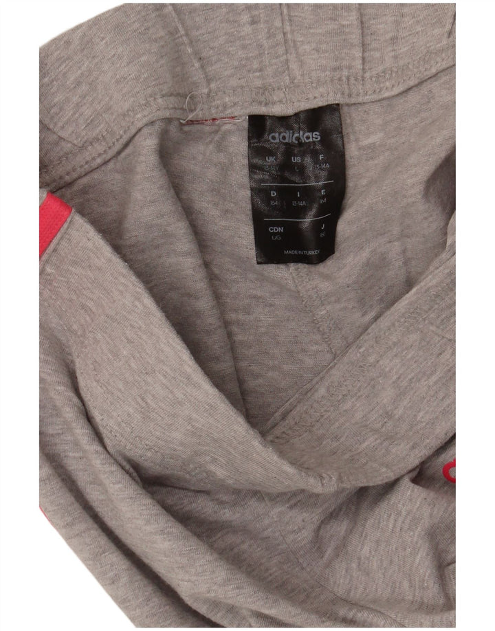 Adidas Girls Leggings 13-14 Years  Grey Flecked