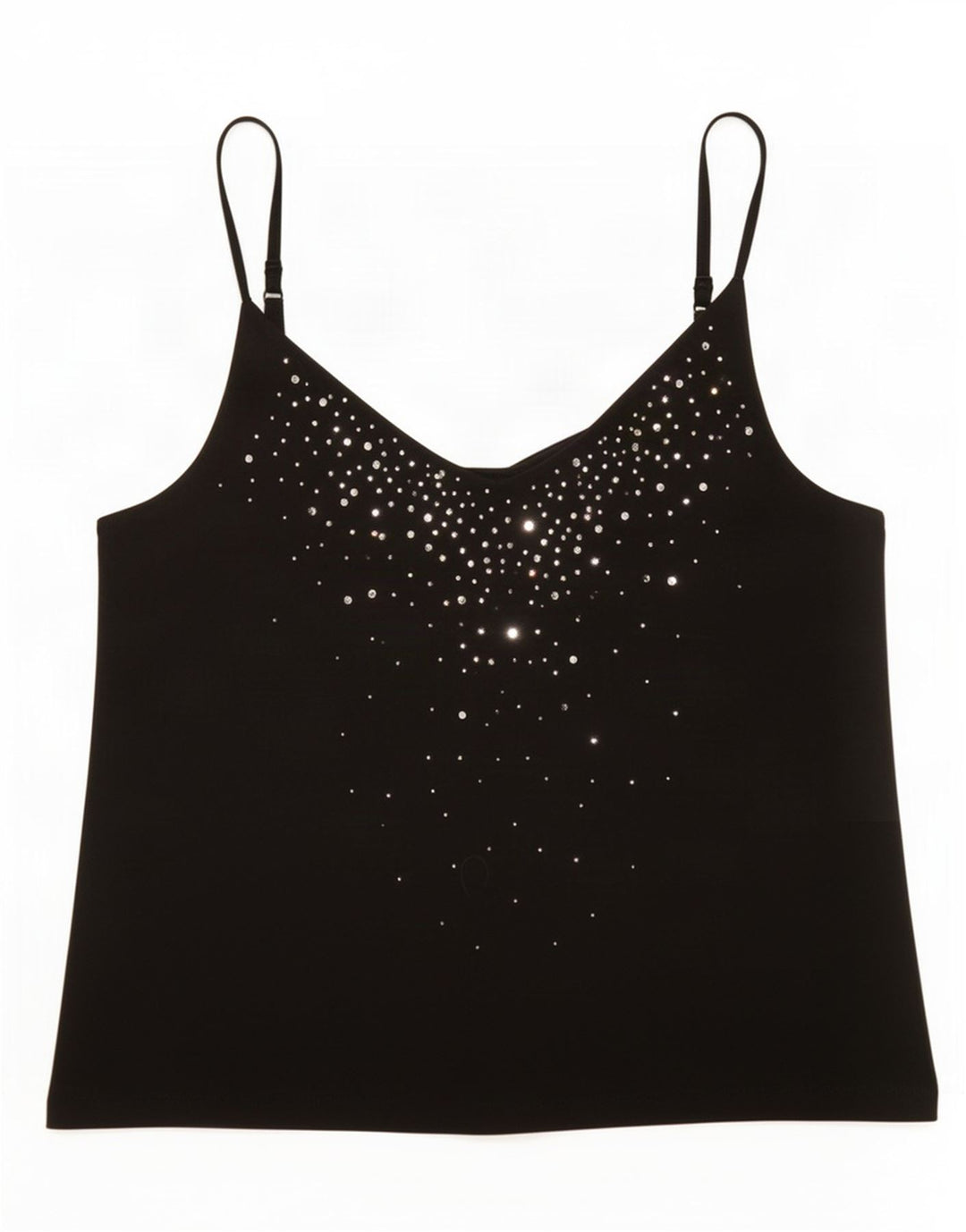 Marks & Spencer Womens Crop Cami Top UK 14 Medium Black Viscose