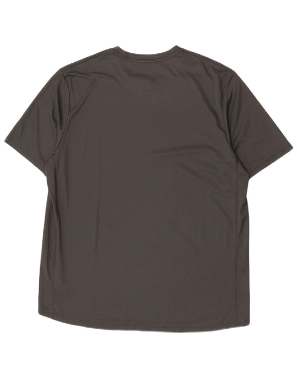 Nike Mens Dri Fit Graphic T-Shirt Top Large Grey Polyester
