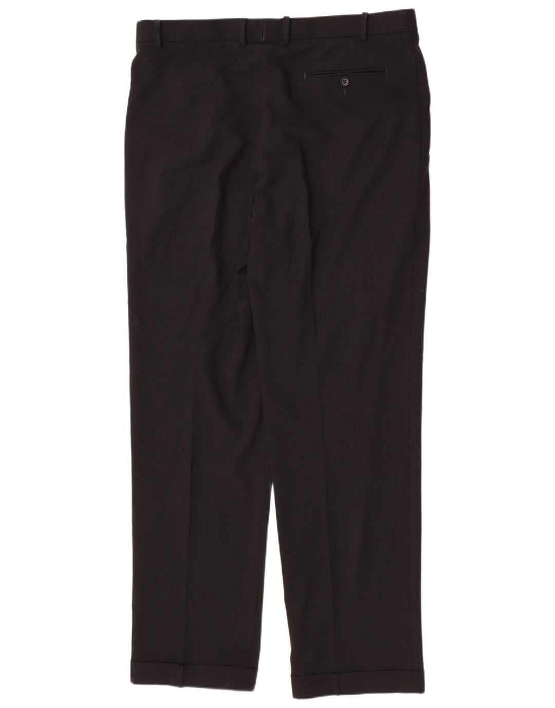 Marks & Spencer Mens Regular Suit Trousers W38 L33 Black Polyester