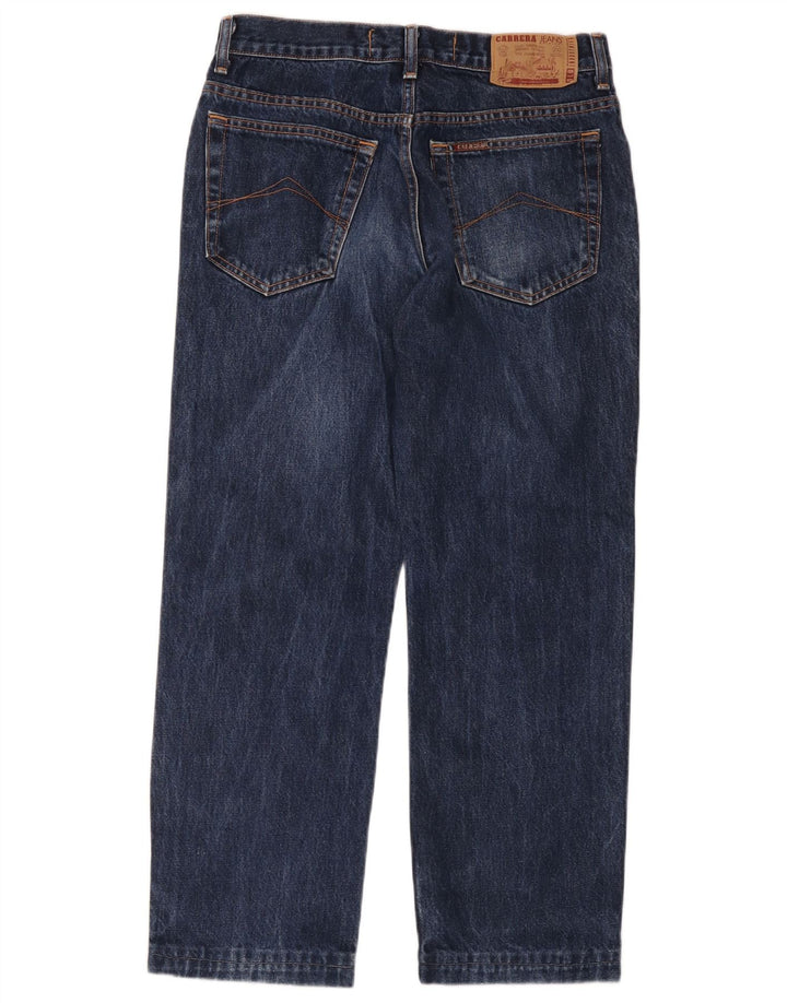 Carrera Mens Straight Jeans W34 L26 Navy Blue Cotton