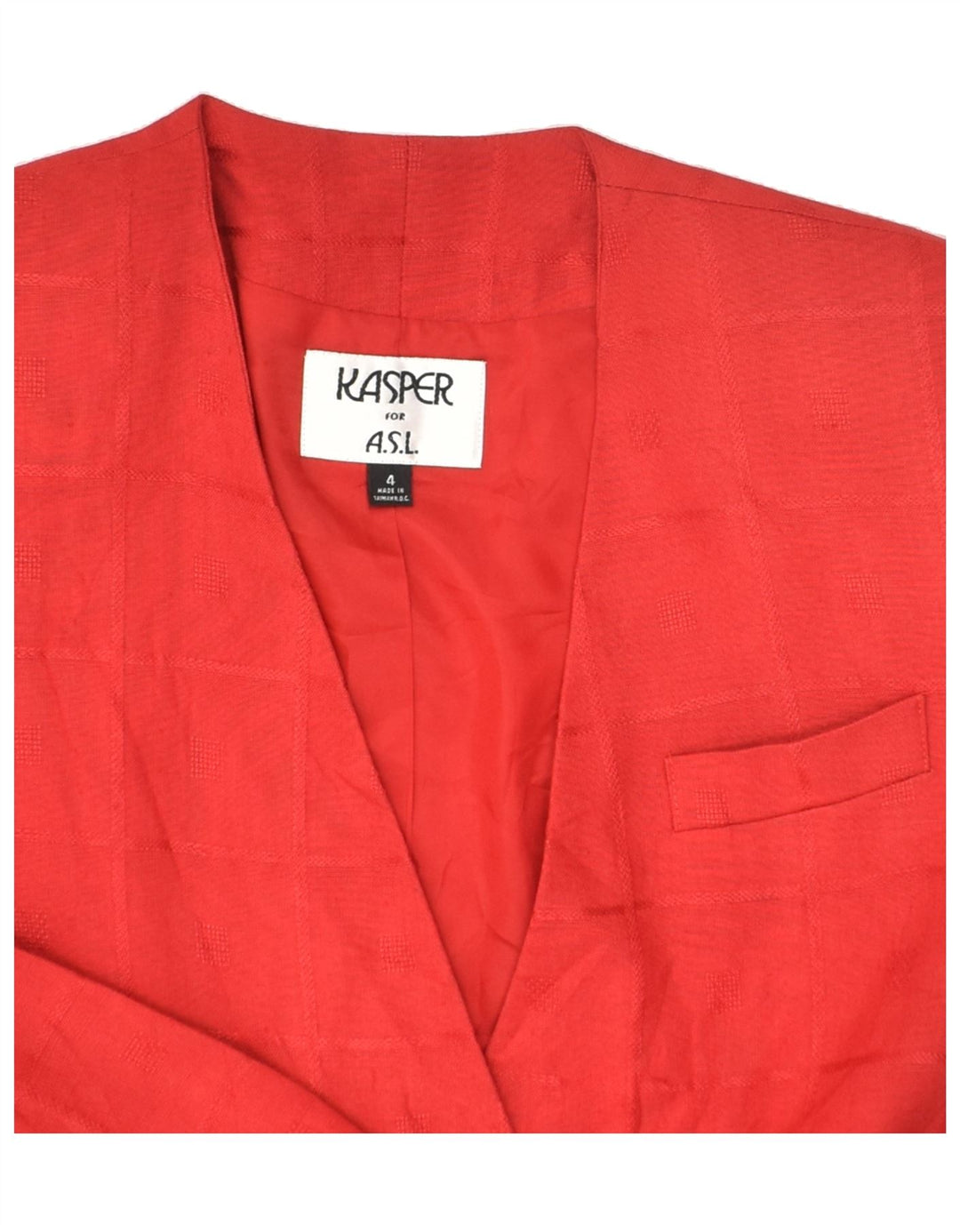 VINTAGE Womens Loose Fit Double Breasted Blazer Jacket US 4 Small Red | Vintage Vintage | Thrift | Second-Hand Vintage | Used Clothing | Messina Hembry 