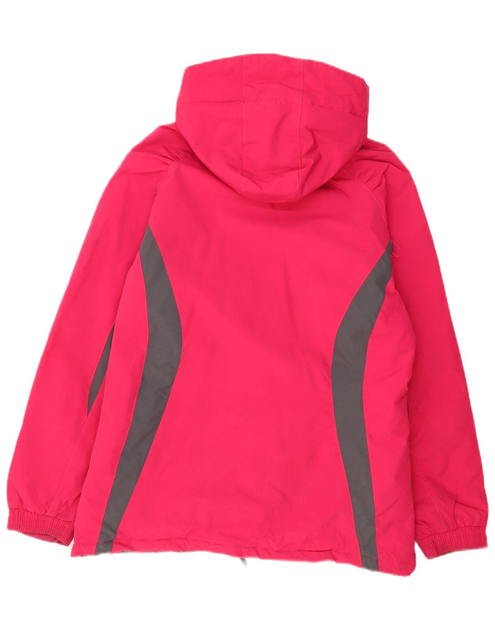 MOUNTAIN WAREHOUSE Womens Windbreaker Jacket UK 14 Large Red Colourblock
