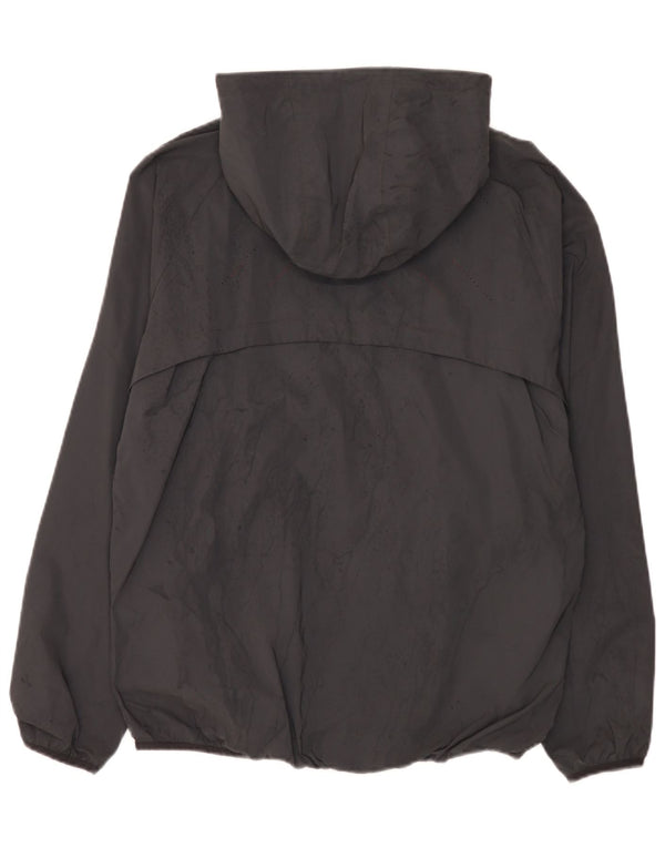 Ellesse Mens Hooded Rain Jacket UK 38 Medium Grey Polyamide
