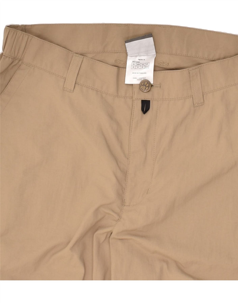 JACK WOLFSKIN Mens Straight Chino Trousers W32 L33 Brown Polyamide | Vintage Jack Wolfskin | Thrift | Second-Hand Jack Wolfskin | Used Clothing | Messina Hembry 