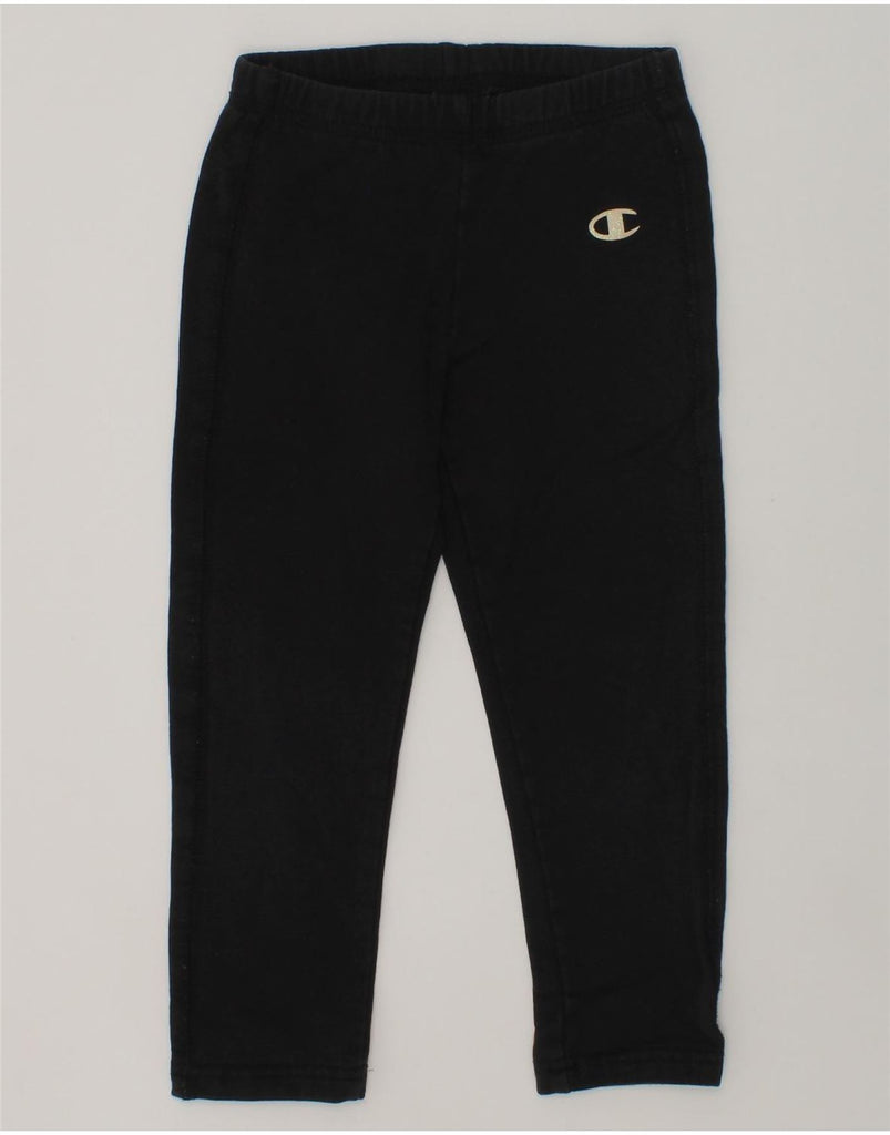 CHAMPION Girls Tracksuit Trousers 3-4 Years 2XS Black | Vintage Champion | Thrift | Second-Hand Champion | Used Clothing | Messina Hembry 