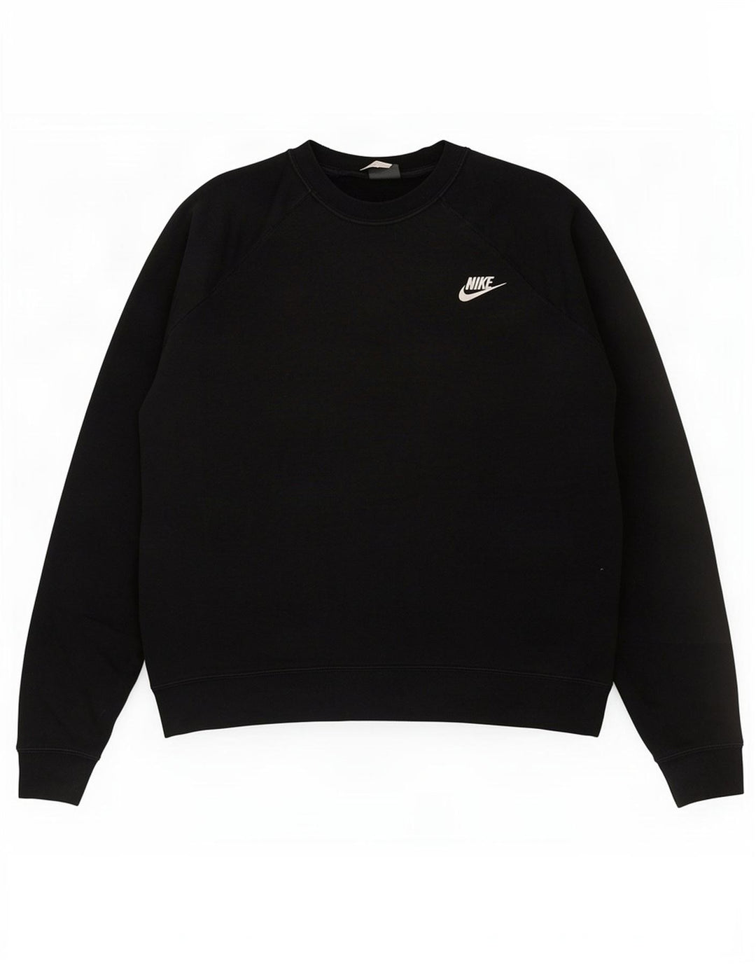 Nike Womens Sweatshirt Jumper UK 14 Medium Black Cotton