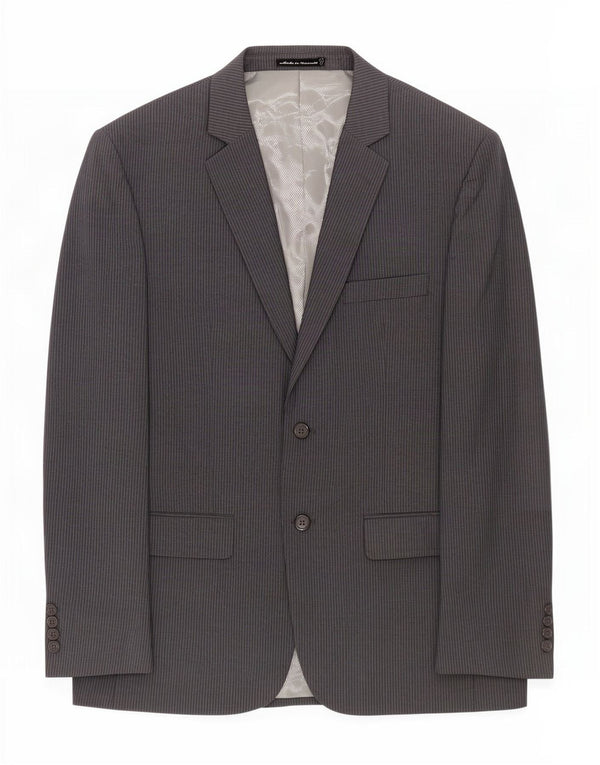 Pierre Cardin Mens 2 Button Blazer Jacket UK 40 Large Grey Pinstripe