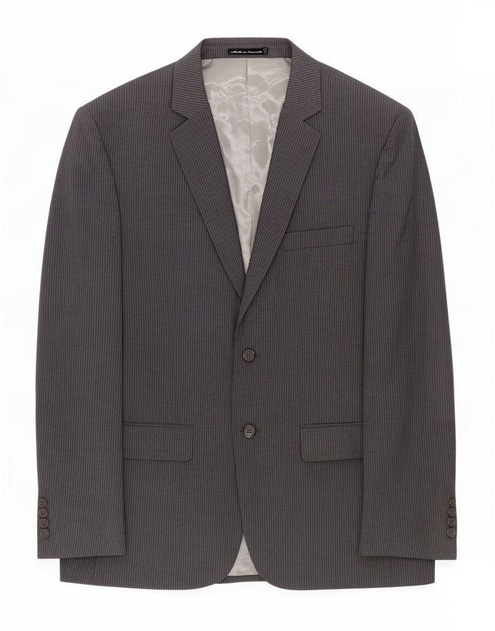 Pierre Cardin Mens 2 Button Blazer Jacket UK 40 Large Grey Pinstripe