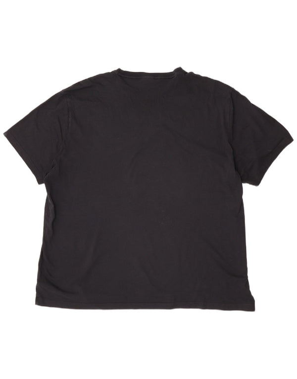 Gant Mens T-Shirt Top 5XL Navy Blue