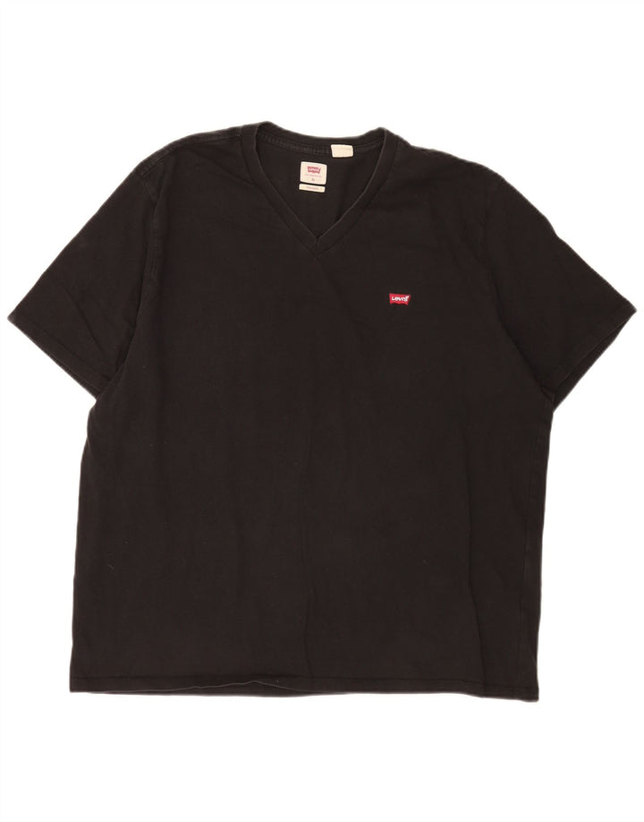 Levi's Mens Standard Fit T-Shirt Top XL Black Cotton