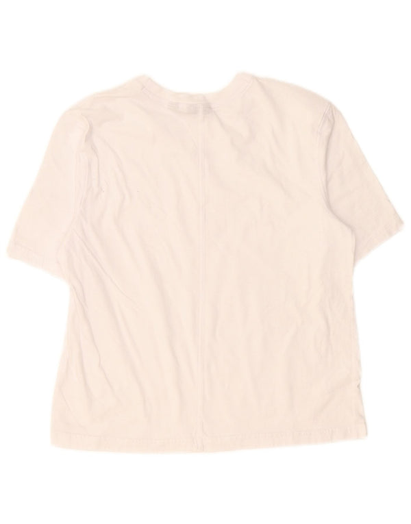 Calvin Klein Womens T-Shirt Top UK 6 XS White