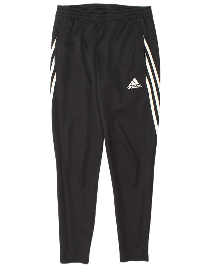 Adidas Mens Tracksuit Trousers Small Black Polyester