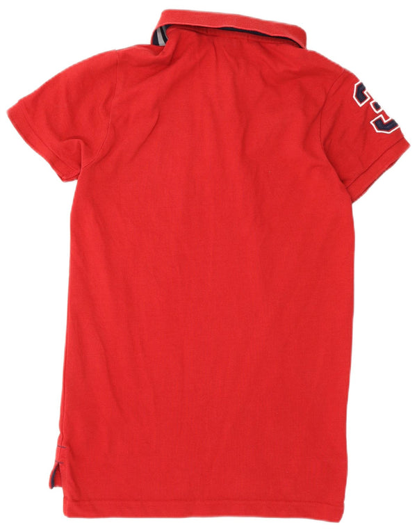 U.S. Polo Assn. Boys Graphic Slim Fit Polo Shirt 14-15 Years Medium Red