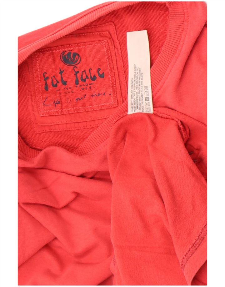 Fat Face Mens T-Shirt Top Large Red Cotton