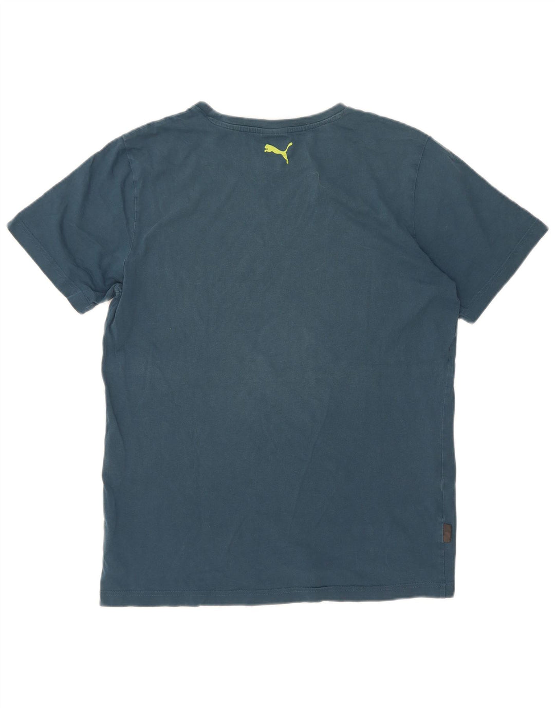 Puma Mens Graphic T-Shirt Top Medium Blue