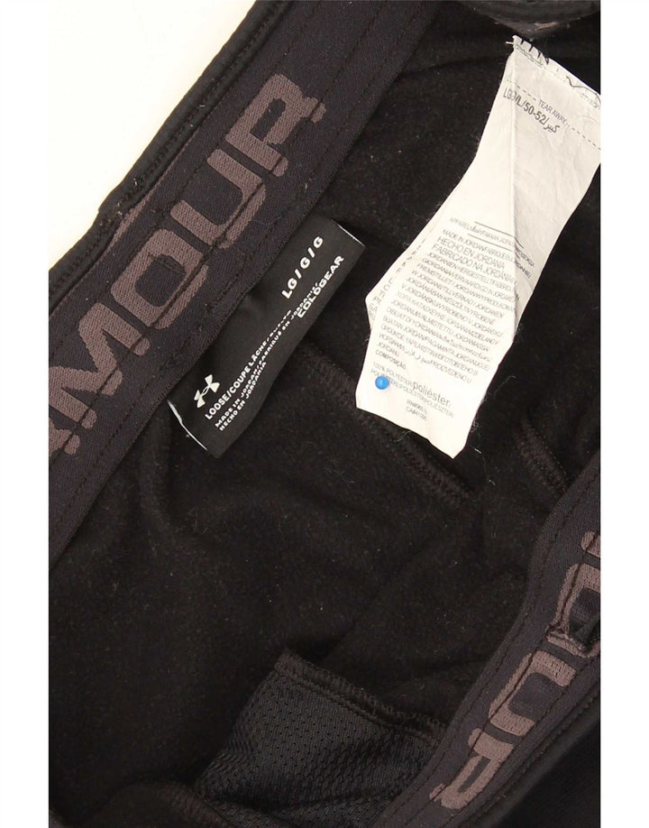 Under Armour Mens Cold Gear Tracksuit Trousers Large Black Polyester