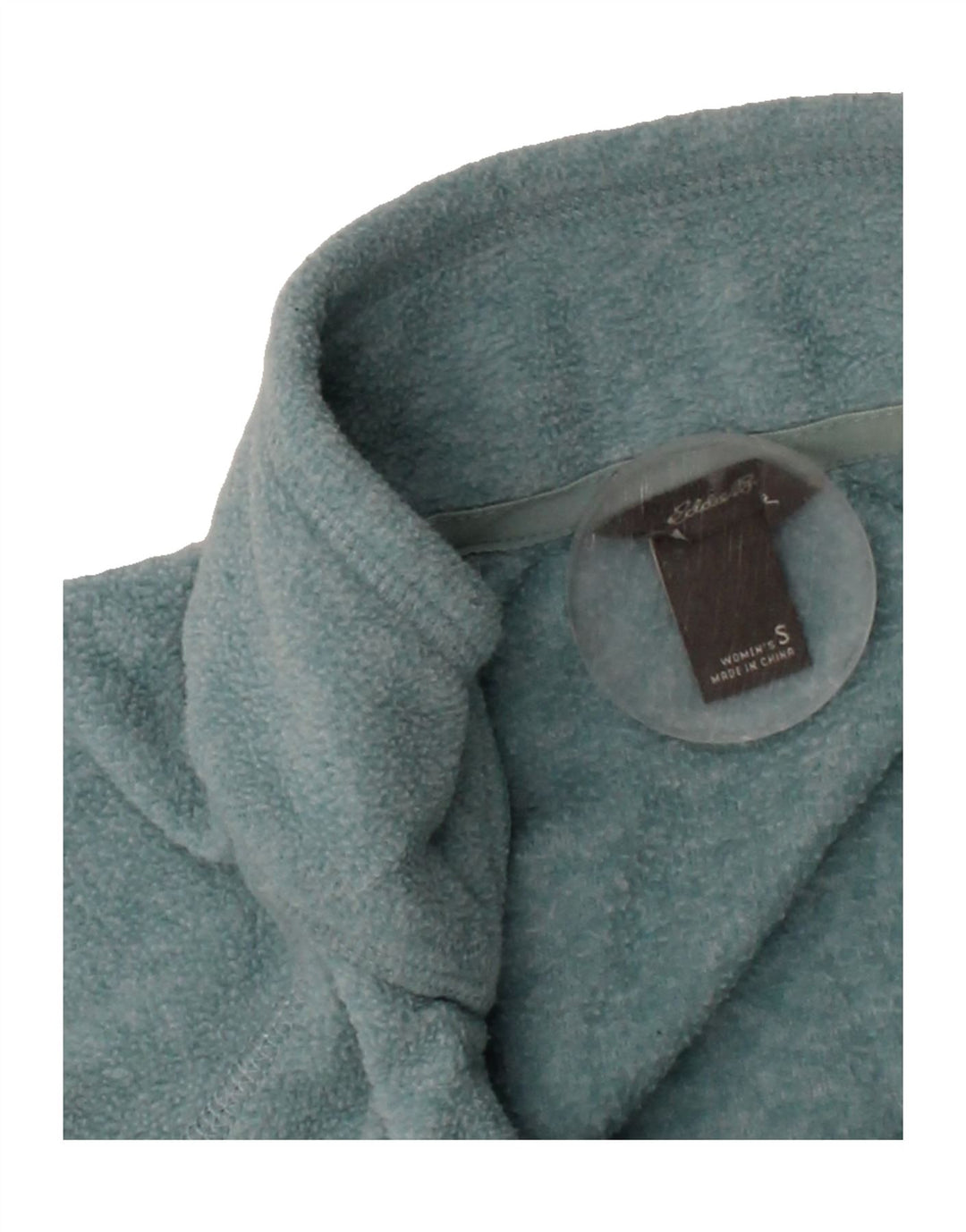 EDDIE BAUER Womens Zip Neck Fleece Jumper UK 10 Small Blue Polyester Vintage Eddie Bauer and Second-Hand Eddie Bauer from Messina Hembry 